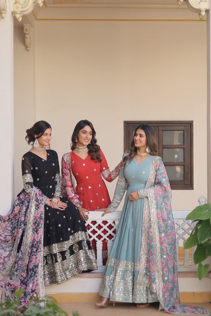 Premium Designer Readymade Gown Collection – Elegance Redefined with Stunning Dupatta