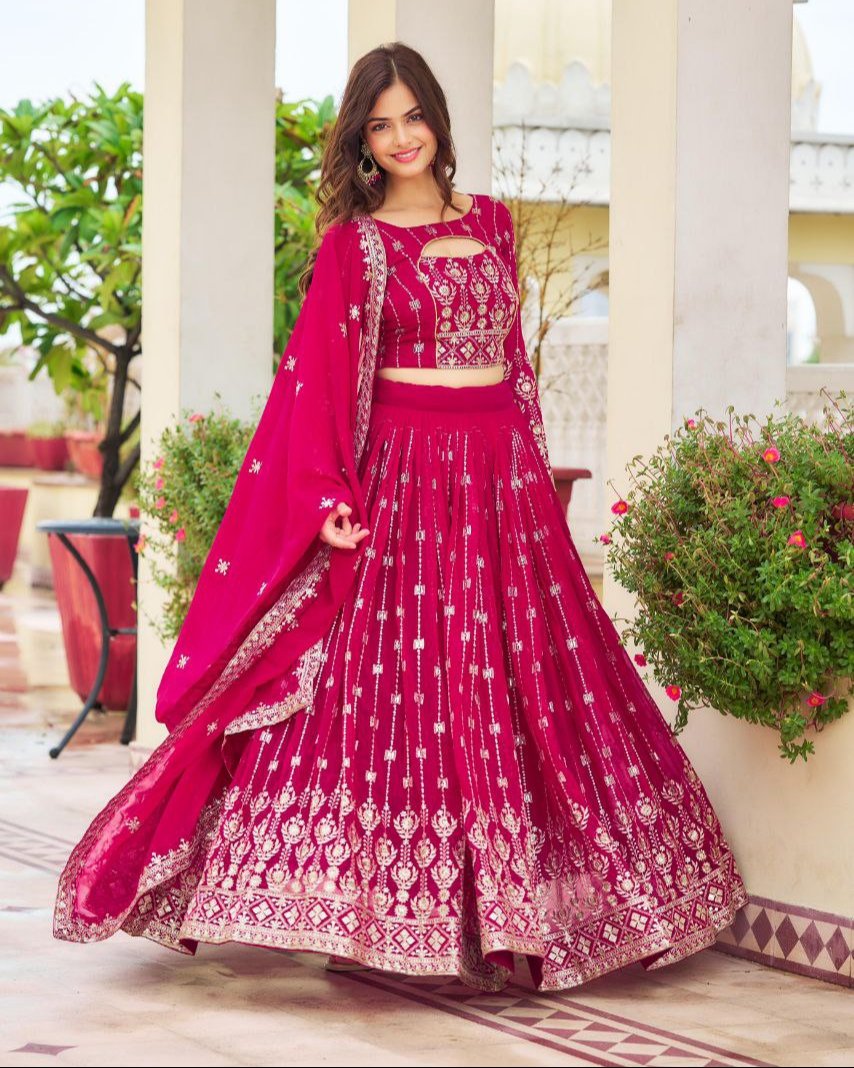 Grand Festival Special: Stunning Embroidered Lehenga Choli Collection