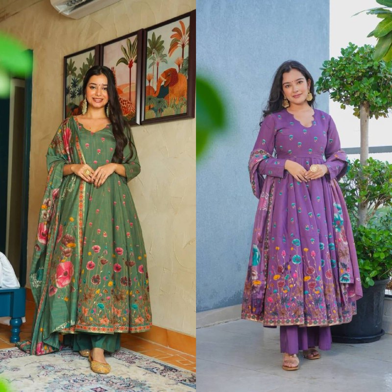 Premium Viscose Rayon Kurta‑Pant‑Dupatta Set – Elegant Design