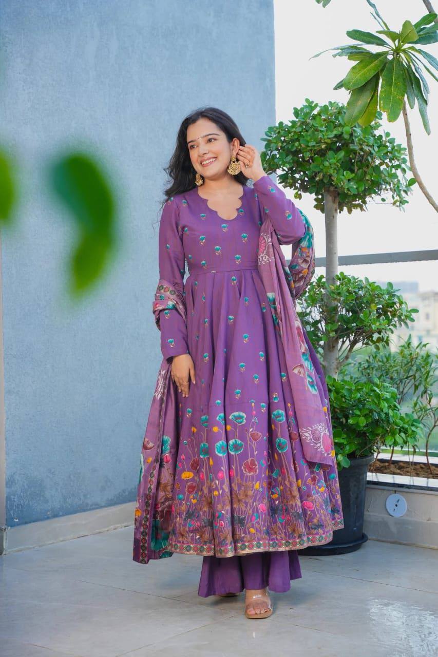 Premium Viscose Rayon Kurta‑Pant‑Dupatta Set – Elegant Design