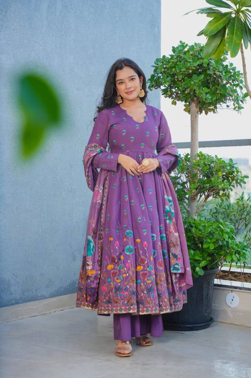 Premium Viscose Rayon Kurta‑Pant‑Dupatta Set – Elegant Design