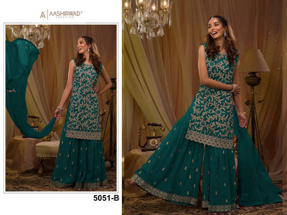 Exclusive Blooming Georgette Unstitched Suit – Sequins, Stone & Mirror Work