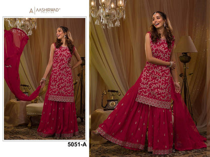 Exclusive Blooming Georgette Unstitched Suit – Sequins, Stone & Mirror Work