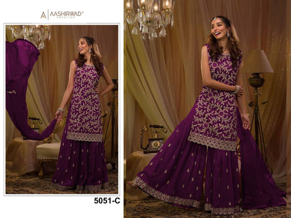 Exclusive Blooming Georgette Unstitched Suit – Sequins, Stone & Mirror Work