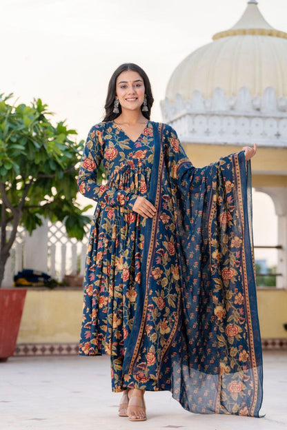 Upgrade Your Wardrobe – New Color Voluminous Anarkali Suit Set in Pure Cotton, Perfect for Every Occasion!