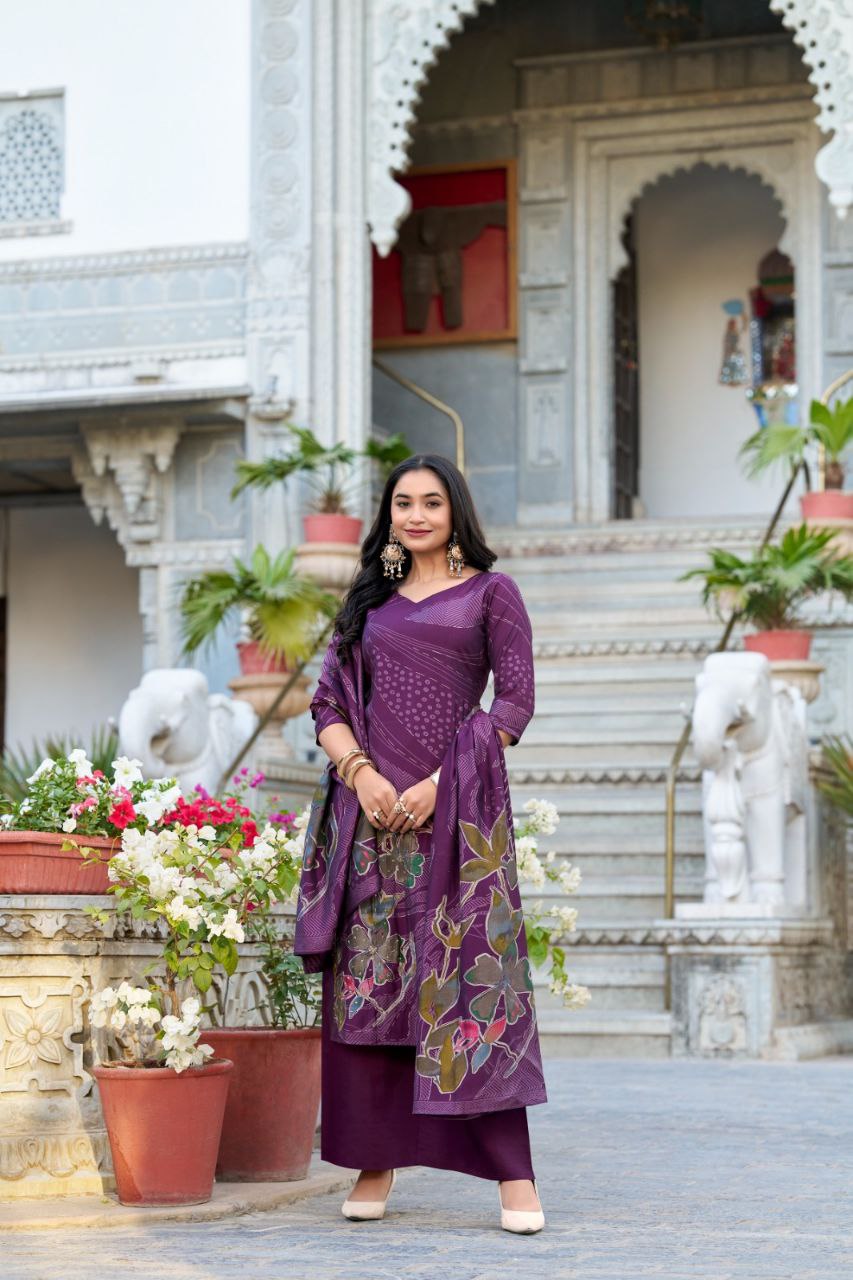 Ethnic Elegance – Stunning Salwar Suit with Beads & Blooms