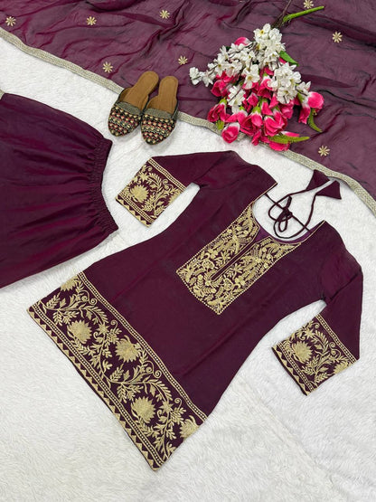 NEW LAUNCH DESIGNER PARTY WEAR SHARARA PALAZZO SET