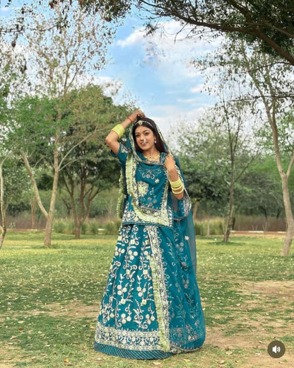 Darbari Poshak Designer Lehenga Choli Set | Heavy Embroidery