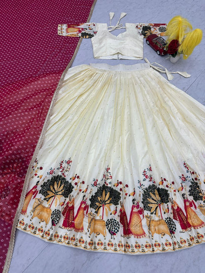 Festival Special Lehenga Choli Set – Premium Dola Silk