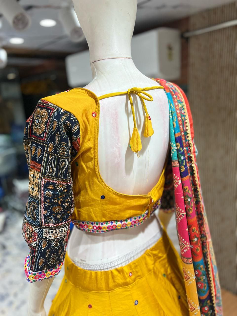 Luxurious Silk Cotton Lehenga Set With Premium Pakistani-Style Dupatta