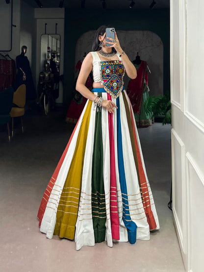 Lehenga Choli set Ideal for Mehendi, Garba Nights, and Festive Celebrations