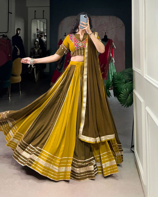 Navratri Lehenga Choli Designs Collection 2025 – Traditional Rayon Lehenga Choli Set