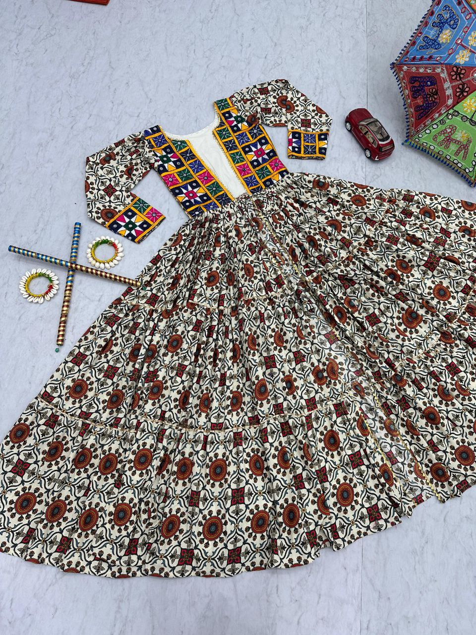 Navratri 2025 Special Lehenga Choli Set with Shrug | 6 Meter Flair