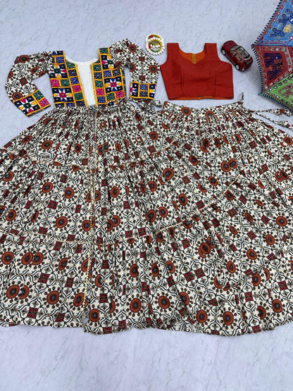 Navratri 2025 Special Lehenga Choli Set with Shrug | 6 Meter Flair