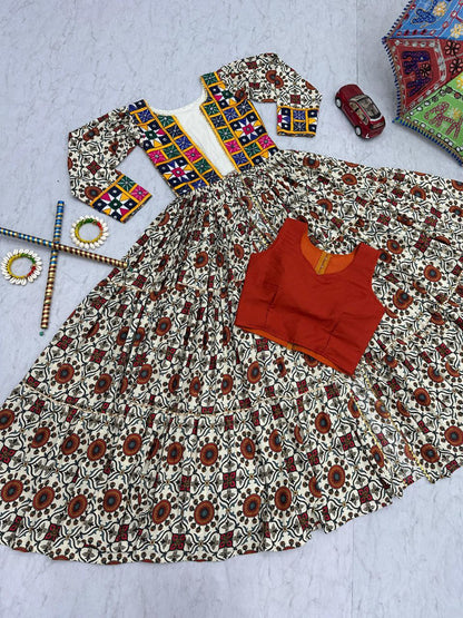 Navratri 2025 Special Lehenga Choli Set with Shrug | 6 Meter Flair