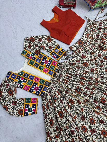 Navratri 2025 Special Lehenga Choli Set with Shrug | 6 Meter Flair