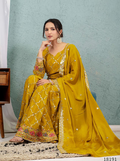 Premium Quality Karwa & Diwali Festive Special Sharara Palazzo Dress