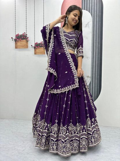 Premium Embroidered Lehenga Choli Set | Heavy Fox Georgette