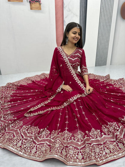 Premium Embroidered Lehenga Choli Set | Heavy Fox Georgette