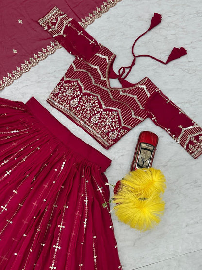 Premium Embroidered Lehenga Choli Set | Heavy Fox Georgette