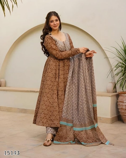 Premium Readymade Anarkali Suit Set