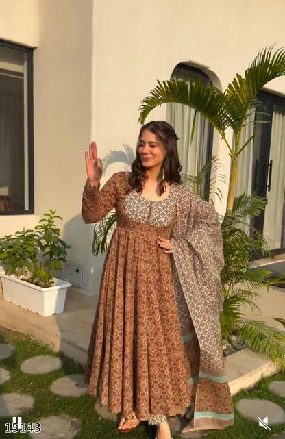 Premium Readymade Anarkali Suit Set