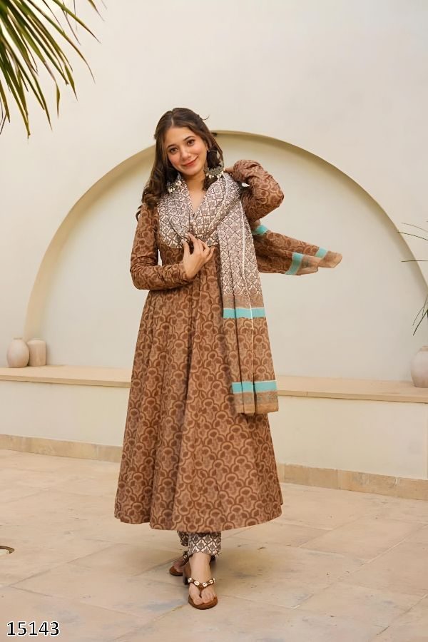 Premium Readymade Anarkali Suit Set