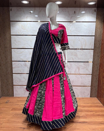 Premium Sayona Vichitra Laheriya Chaniya Choli Set