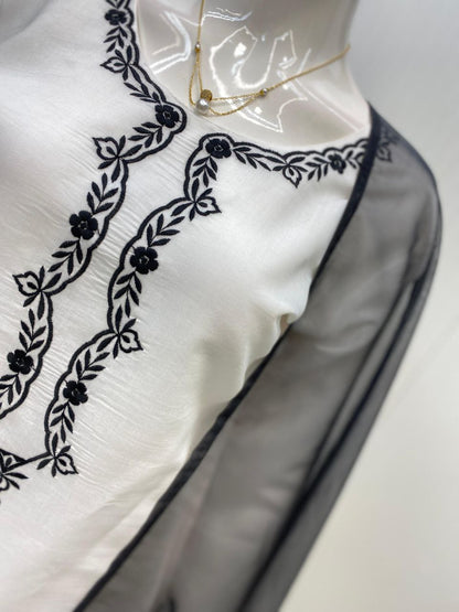Roman Silk Farsi Salwar Suit with Organza Dupatta | Designer Wear
