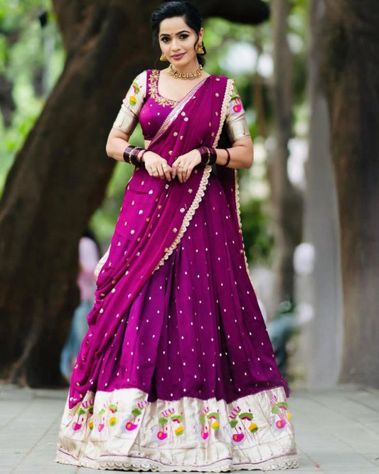 Special Lehenga Choli Set | Embroidered Georgette with Dupatta | Fully Stitched