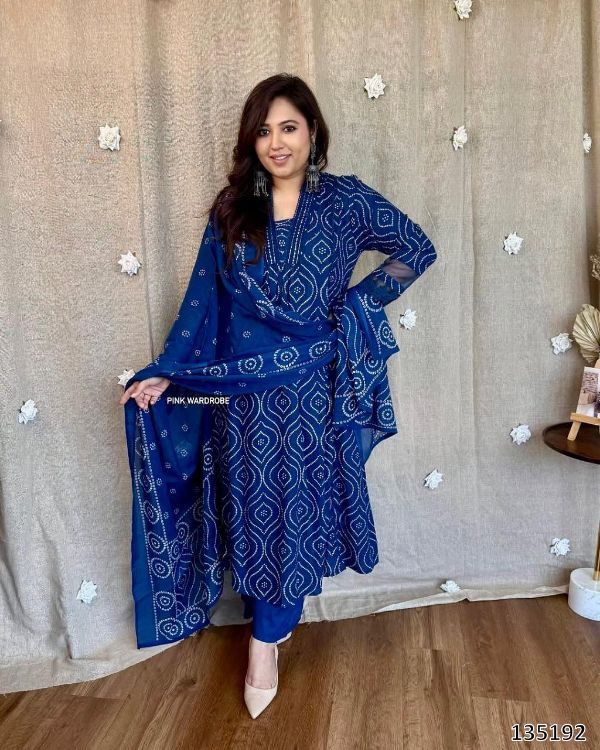 Summer Special Cotton Kurti Pant Dupatta Set