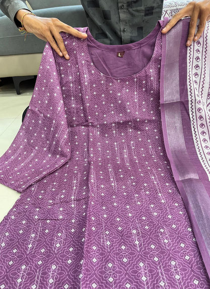 Tanna Banna Lilan Cotton 2-Piece Kurta with Dupatta Set for Women | Soft & Breathable Daily Wear