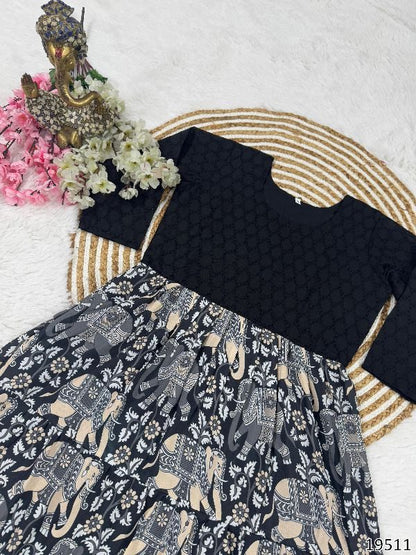 Traditional Wear Anarkali – Kalamkari Elegance