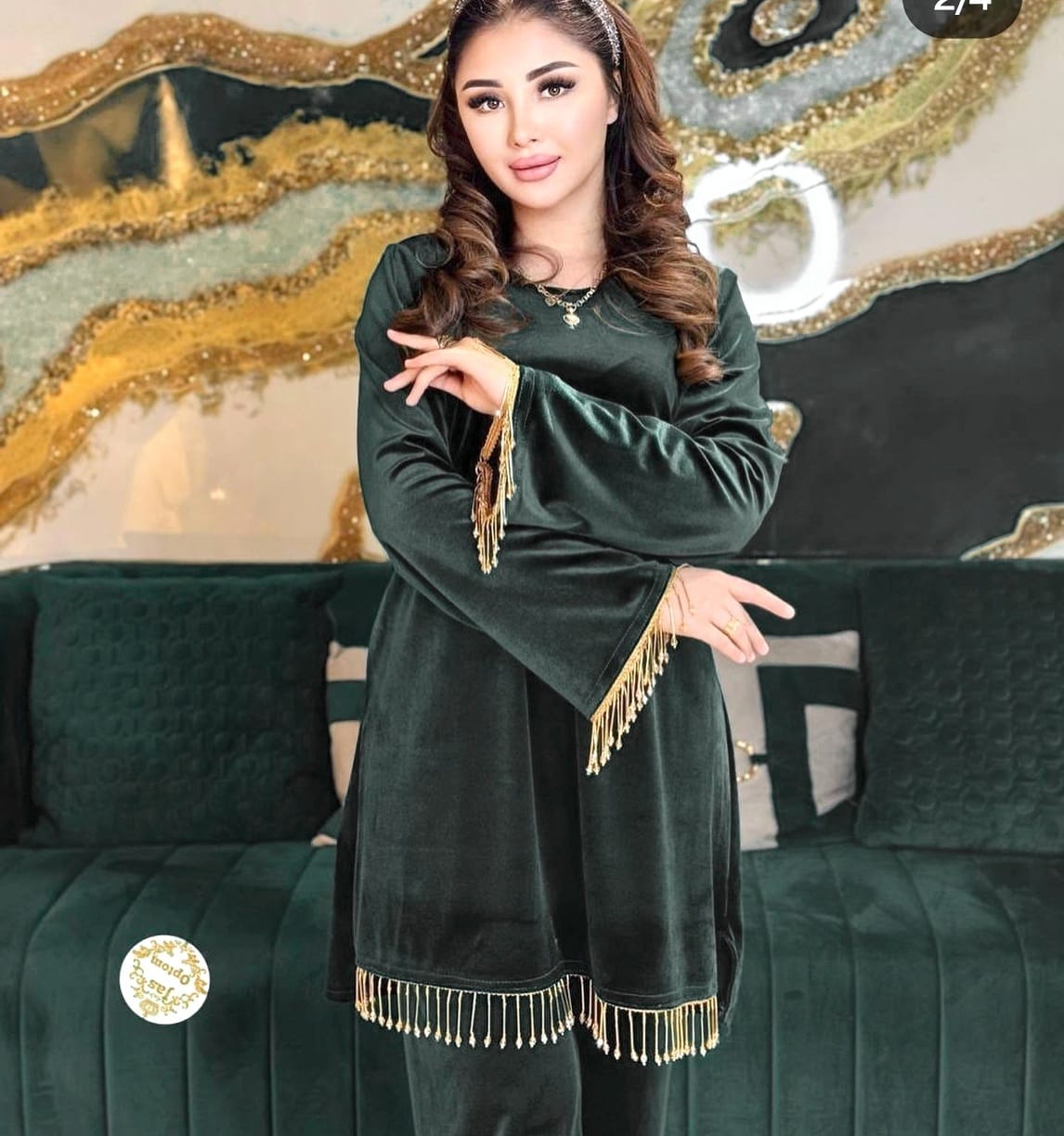 NEW ARTICLE LACE CORD SET FOR WOMEN WITH SUPERSOFT VELVET FABRIC