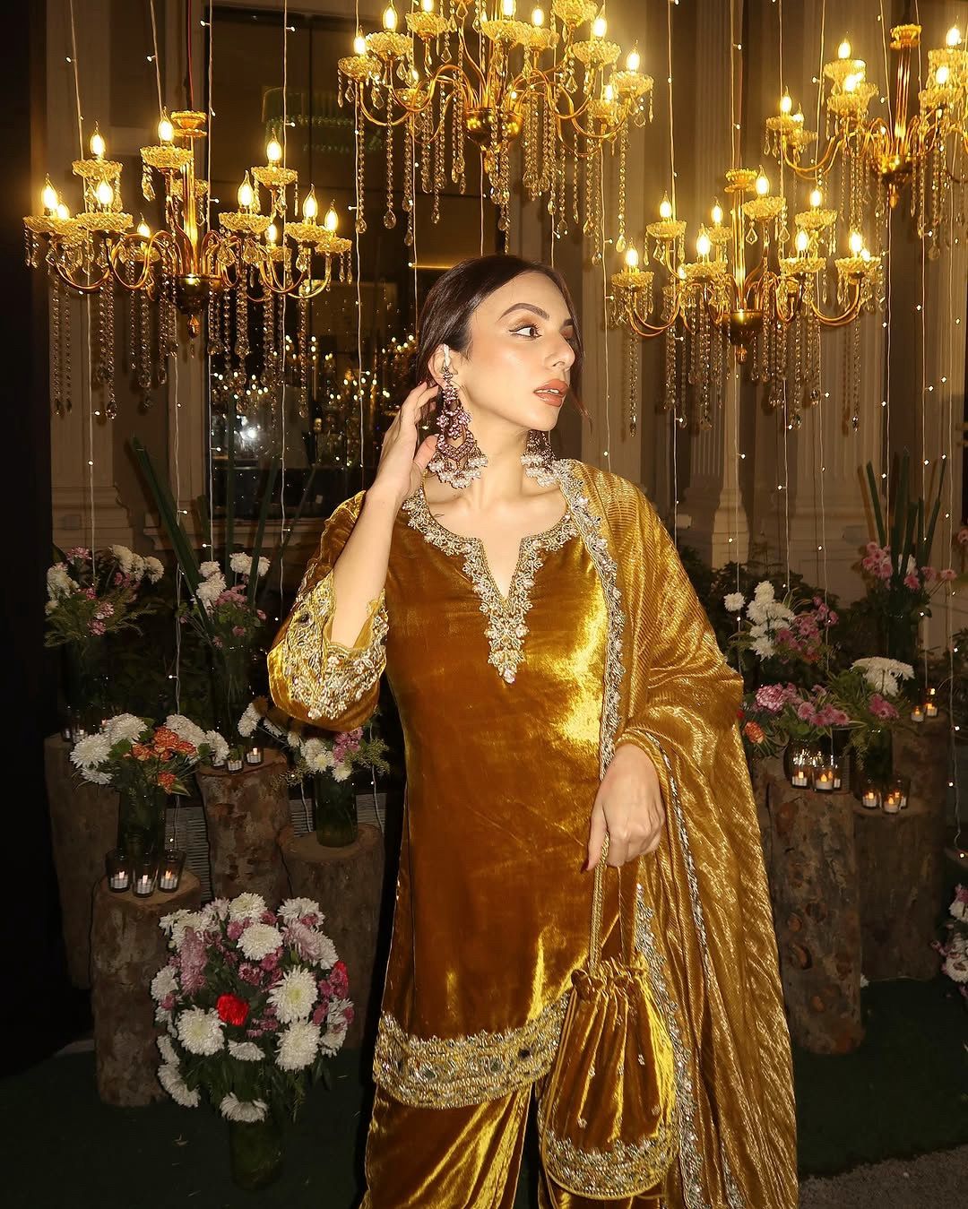 Premium Velvet Kurti Palazzo Set for Women | Designer Outfit with Dupatta