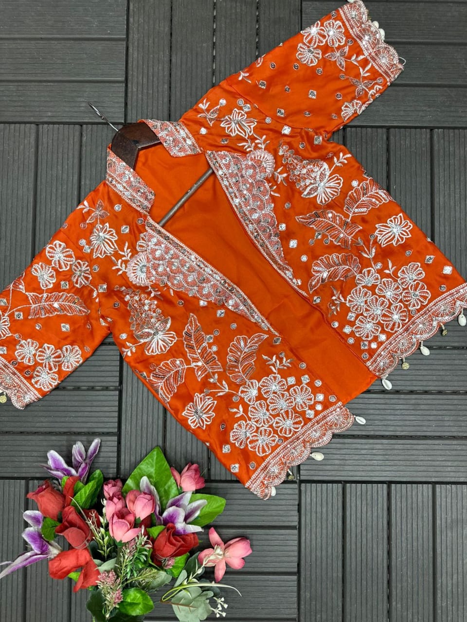 Trending Party Wear Lehenga Set with Embroidered Koti