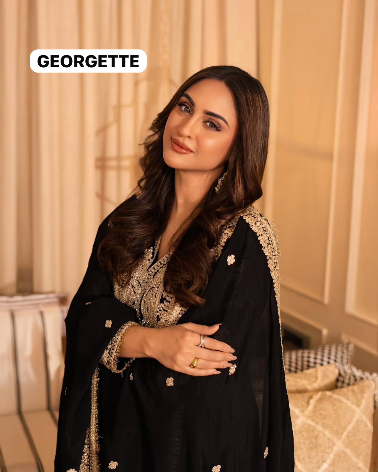 Designer Heavy Georgette Kurta Palazzo Set with Dupatta | Sequins & Thread Embroidery | Fully Stitched Festive Wear (M–XXL)