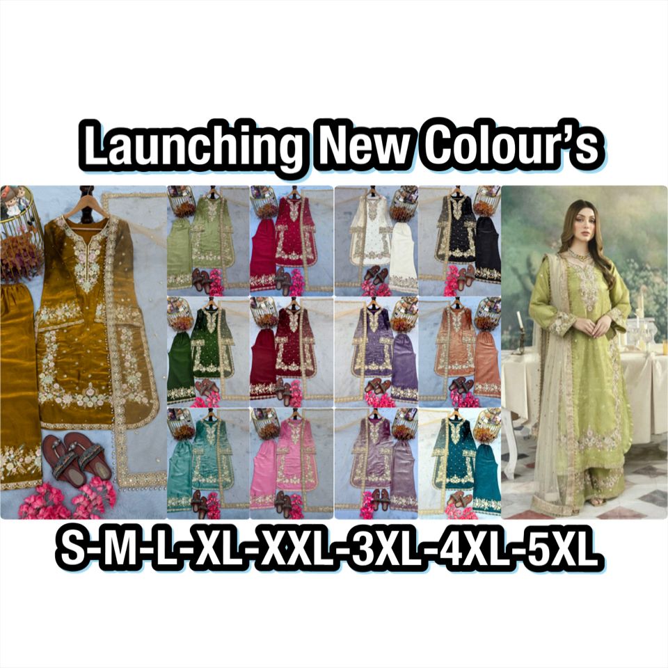 Designer Jimmy Choo Top Palazzo Dupatta Set with Heavy 5mm Sequin, Diamond & Moti Handwork | Ready to Wear Party & Wedding Ethnic Wear