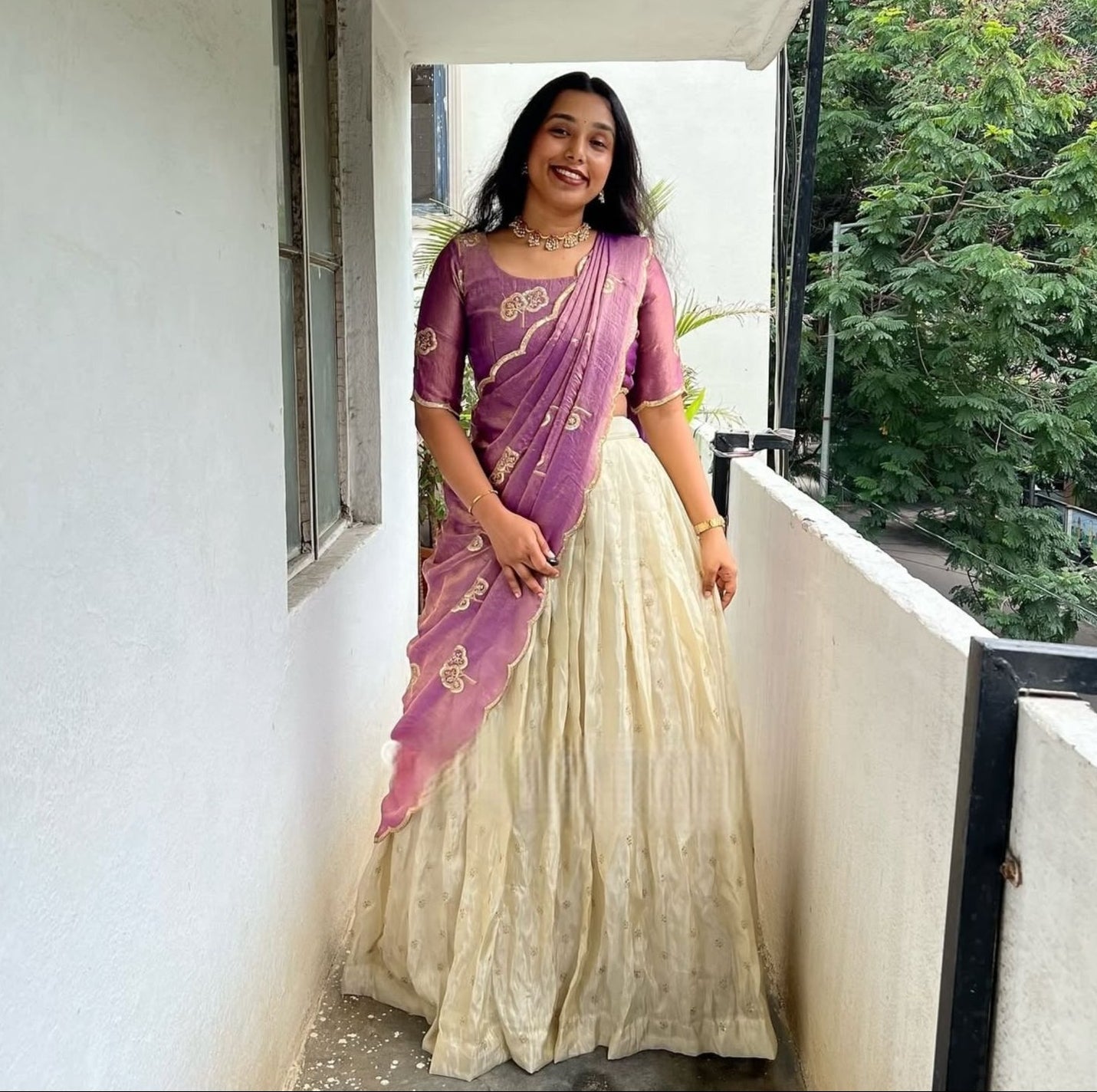 Pure Chinon Silk Embroidered Lehenga Choli Set with Heavy Sequins & Thread Work | Fully Stitched Festive & Wedding Wear with Designer Dupatta