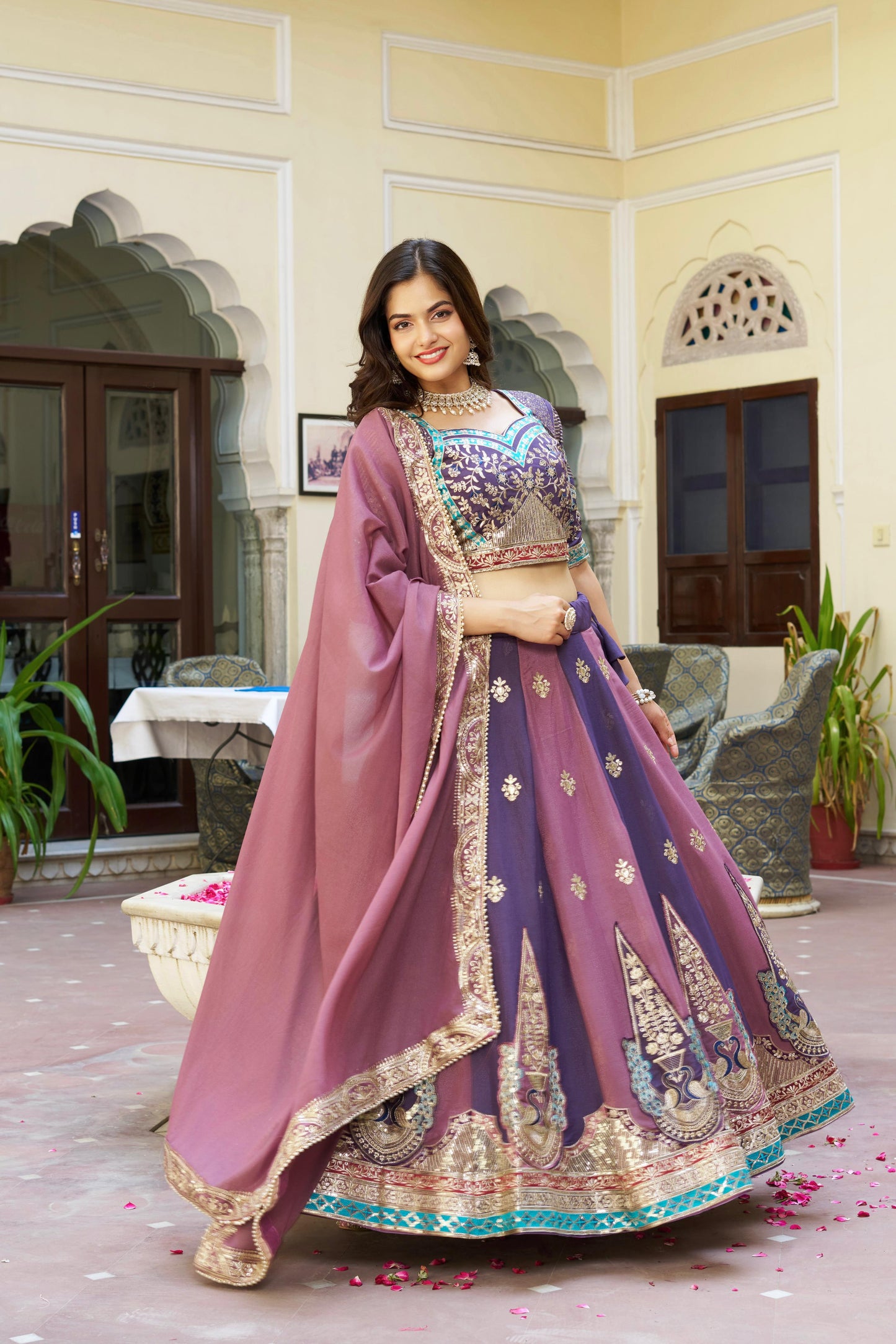 Shree Ram Creation Premium Star Georgette Wedding Lehenga Choli