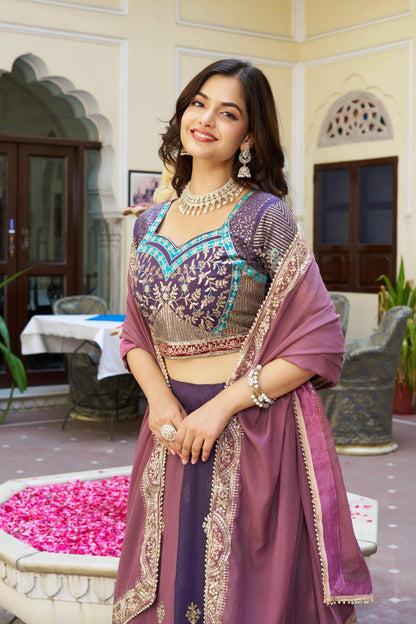 Shree Ram Creation Premium Star Georgette Wedding Lehenga Choli