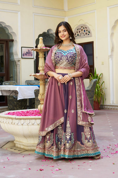 Shree Ram Creation Premium Star Georgette Wedding Lehenga Choli