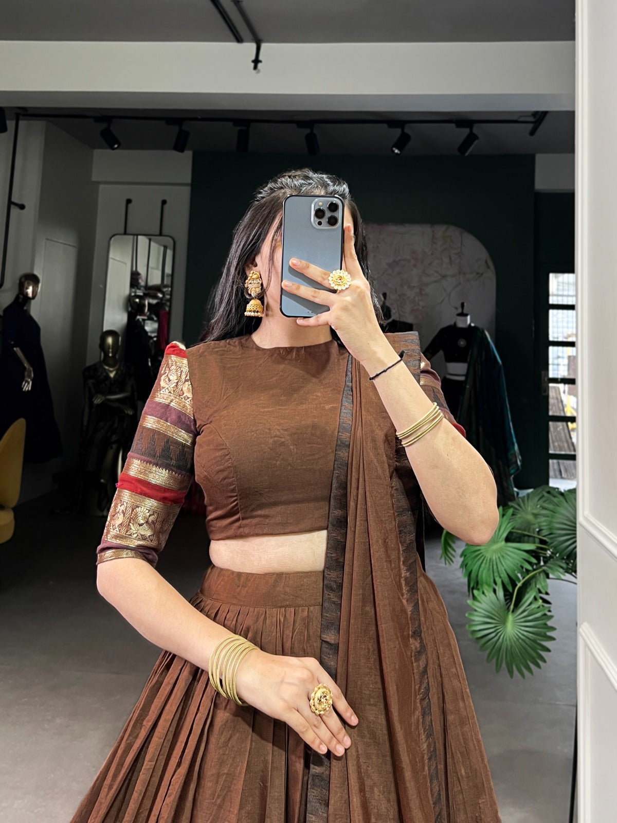 NIRUPA Pure Chanderi Zari-Weave Lehenga Choli Set – DN Catalogue
