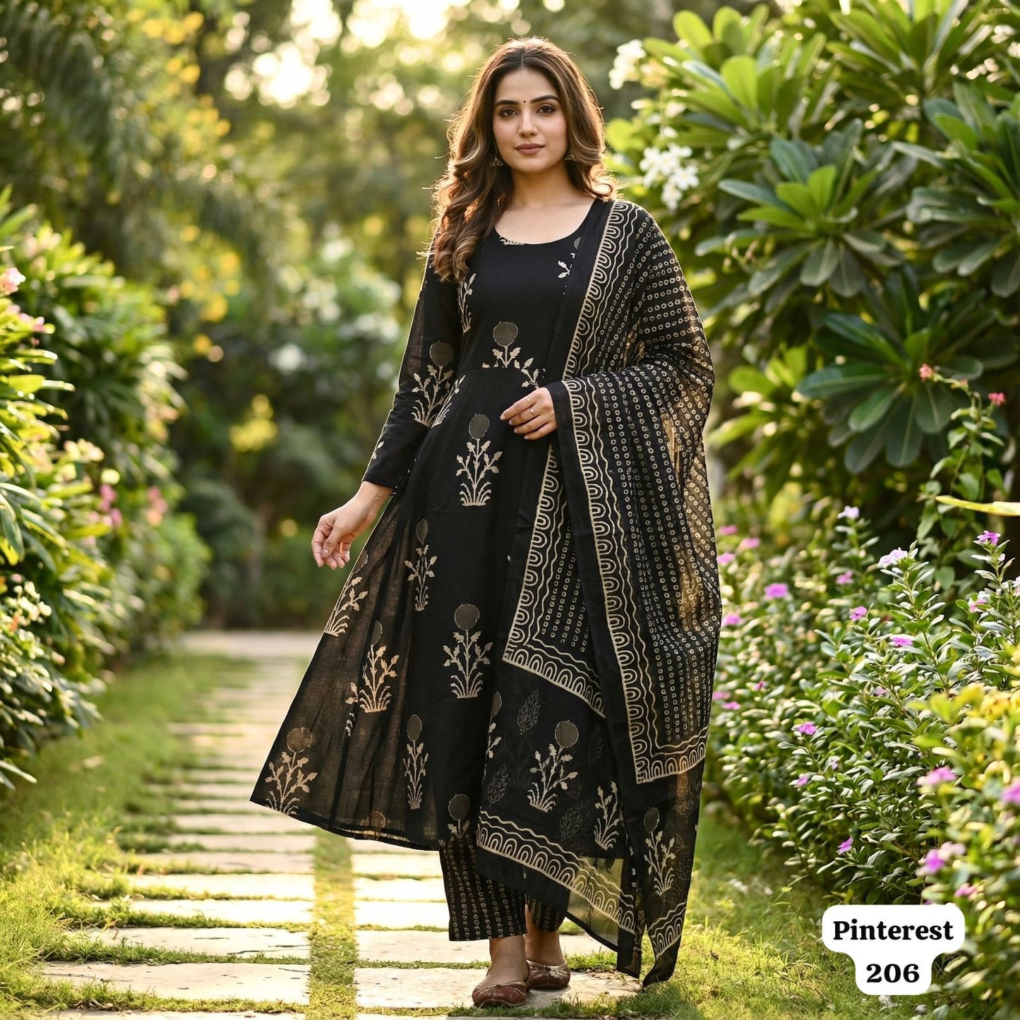 Pinterest Series Ready-to-Wear Rayon Kurta Set with Chanderi Silk Dupatta | Trendy Ethnic Wear for Women