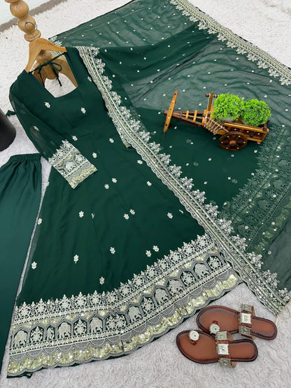 Rajwadi Pashmina Silk Weaving Saree with Kashmiri Pallu