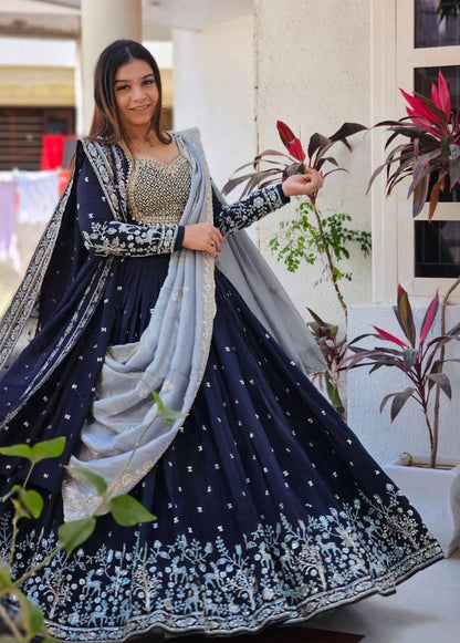 Wedding Special Fox Georgette Lehenga Choli with Heavy Embroidery – Fully Stitched