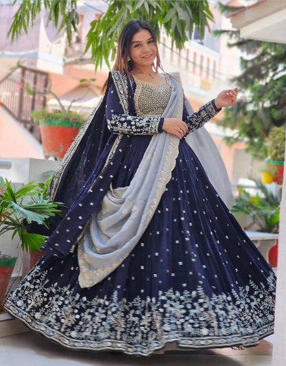 Wedding Special Fox Georgette Lehenga Choli with Heavy Embroidery – Fully Stitched