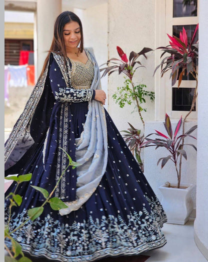 Wedding Special Fox Georgette Lehenga Choli with Heavy Embroidery – Fully Stitched