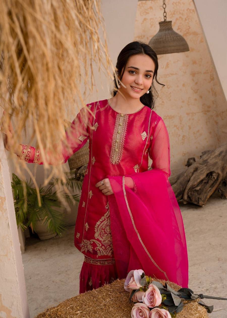 Designer Party Wear Top Palazzo & Dupatta Set in Diamond Georgette with Sequin Embroidery