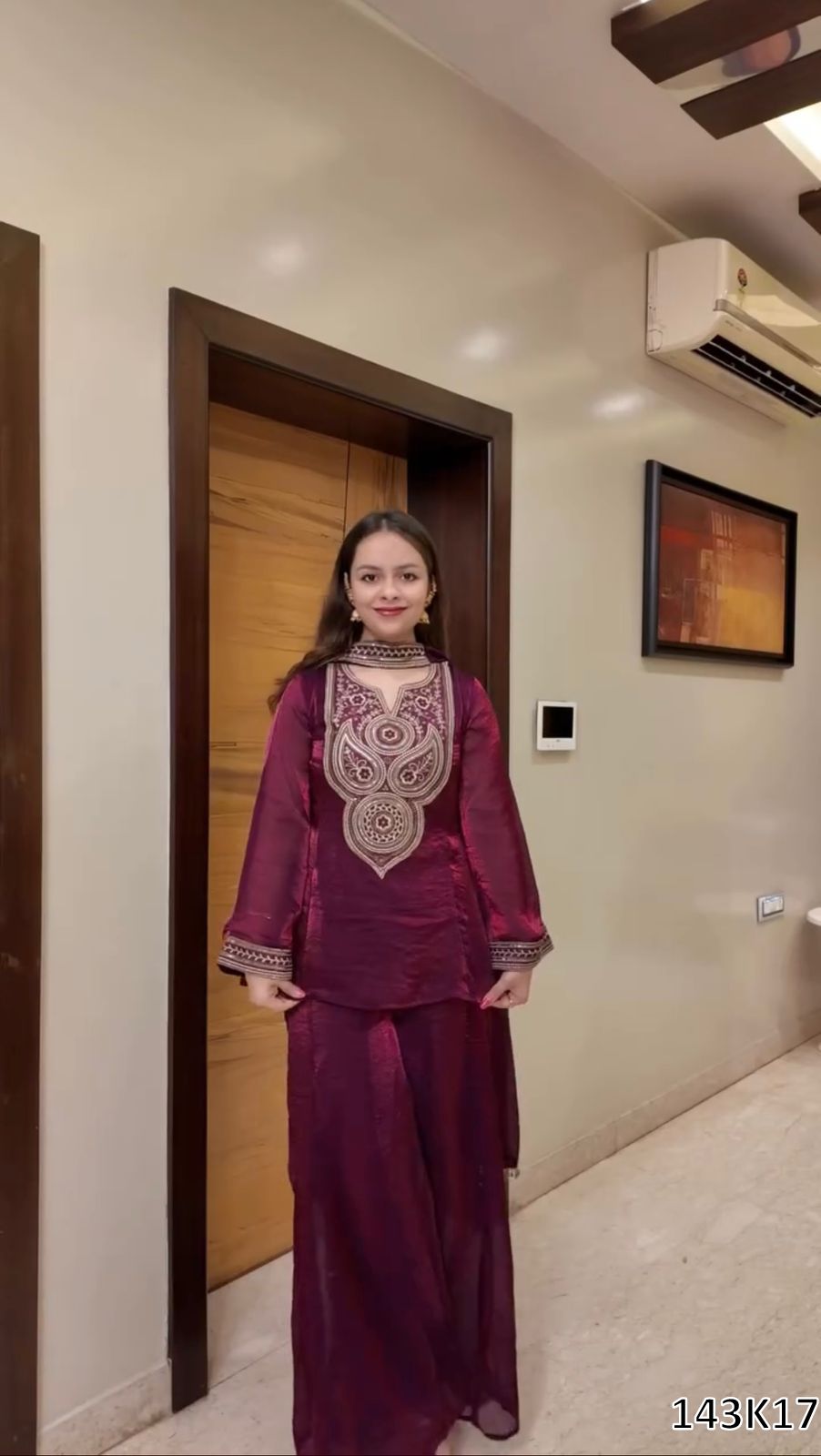 Designer Heavy Fendy Silk Sharara Set with Dupatta | Thread &amp; Sequence Work